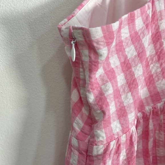 J. Crew Seersucker Gingham Dress Pockets Size 14 Retail$128 - Picture 8 of 15